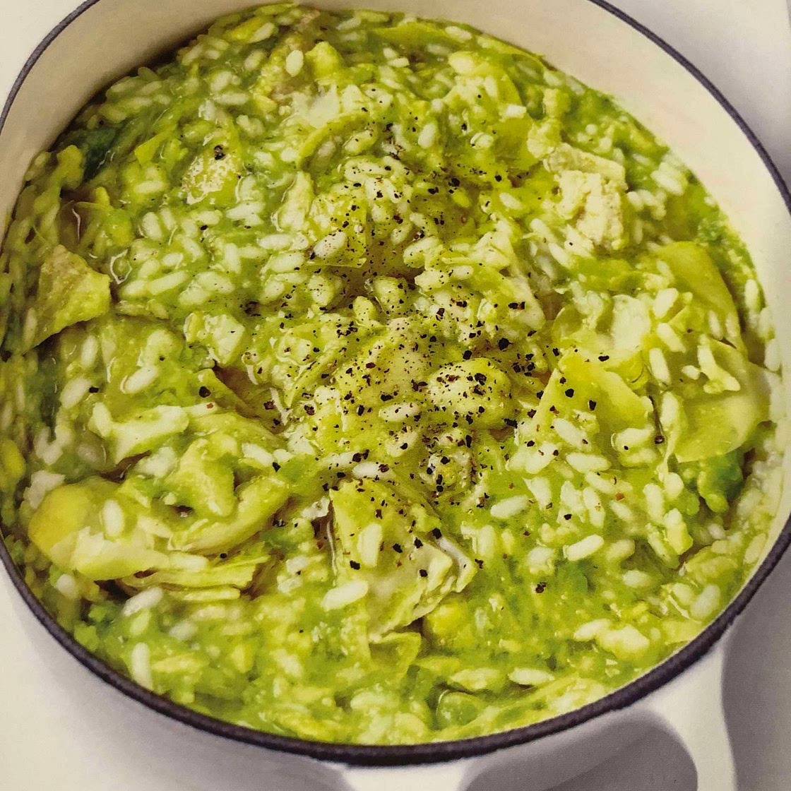 Risotto artichauts avocat
