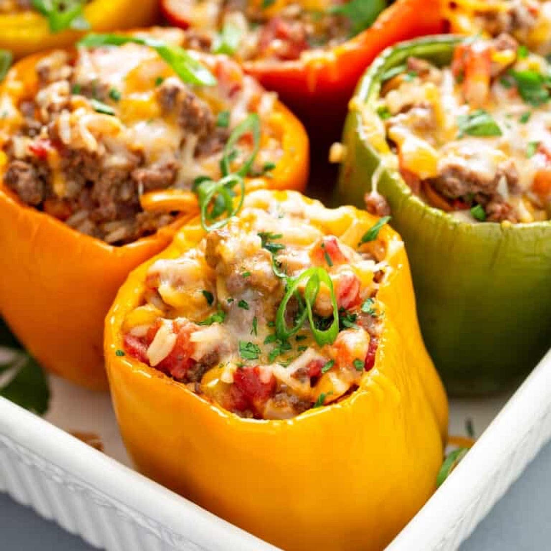 Southwestern style stuffed bell peppers