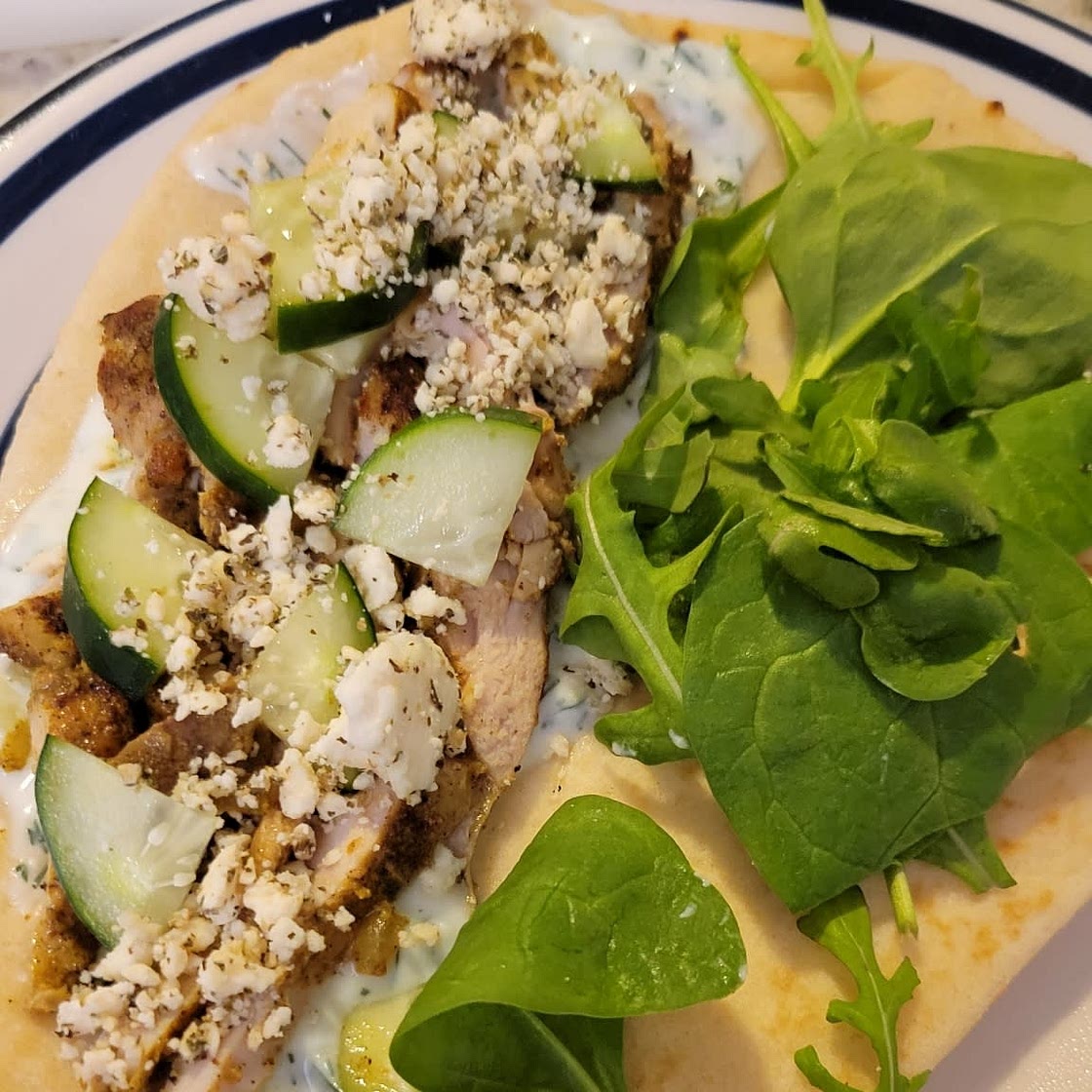 Chicken Shawarma with Yogurt Sauce