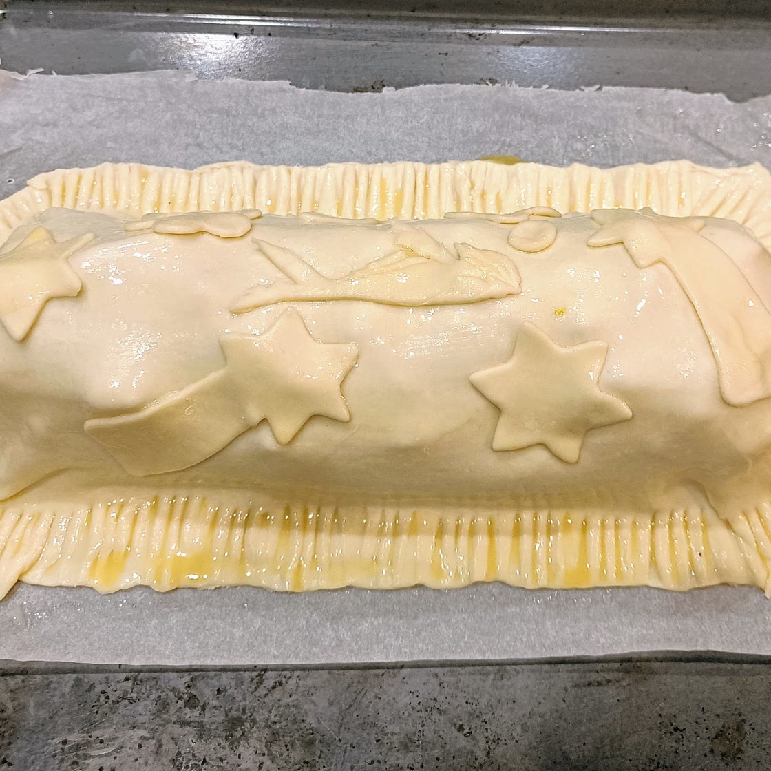Tourte de Noël butternut poireaux zaatar d'Ottolenghi
