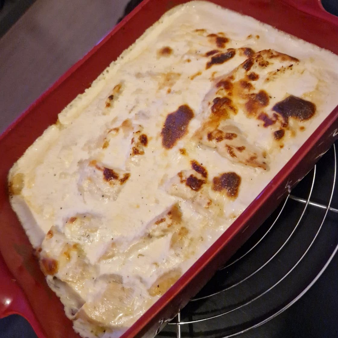 Gratin de gnocchis au poulet