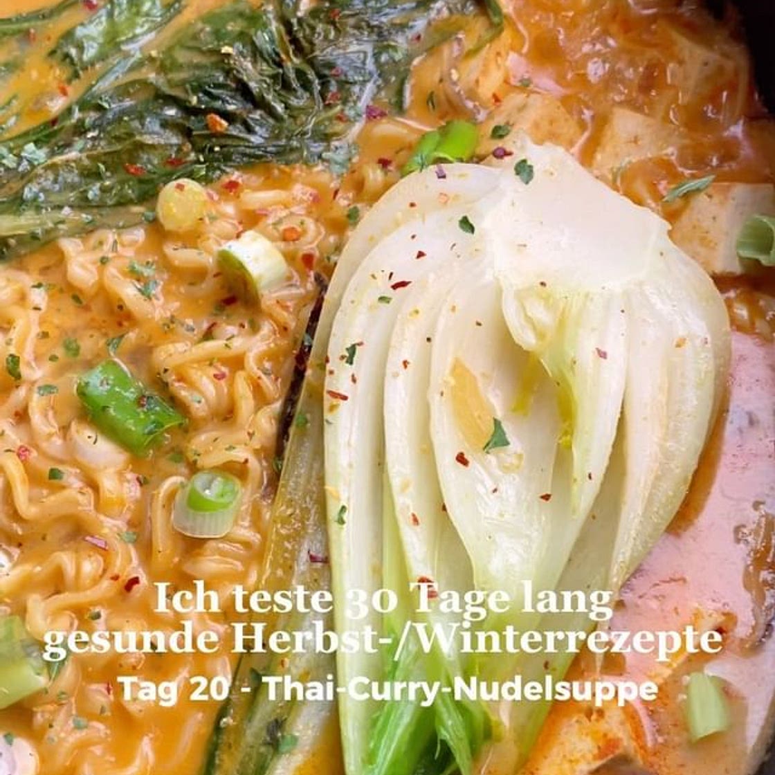 Thai Curry Nudelsuppe 🍜
