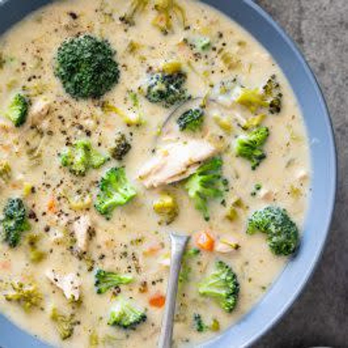 Easy Healthy Chicken Broccoli Soup(After 3rd week on program)