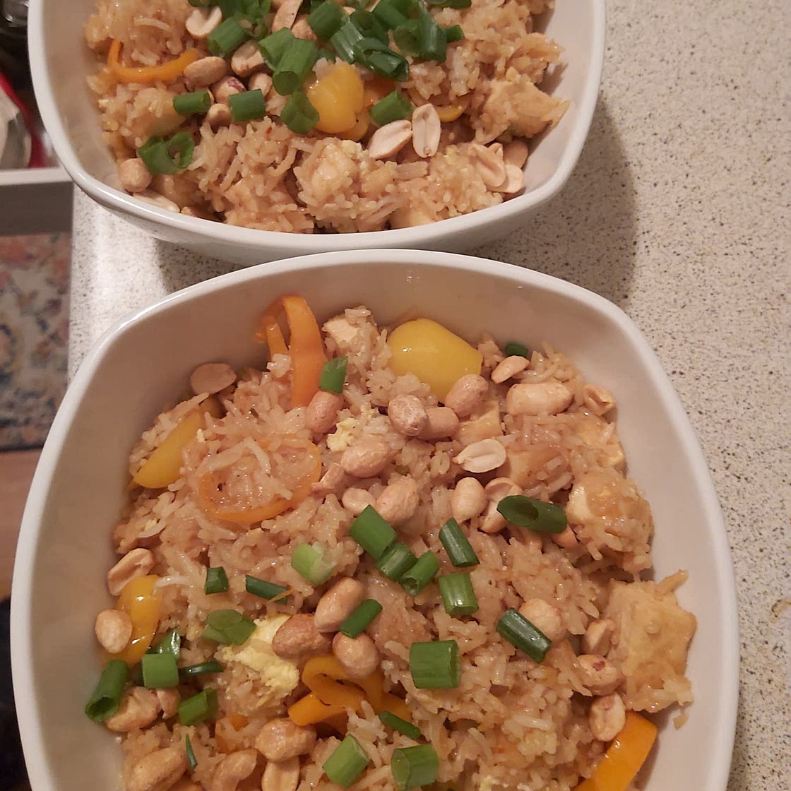 Schezwan Tofu Fried Rice