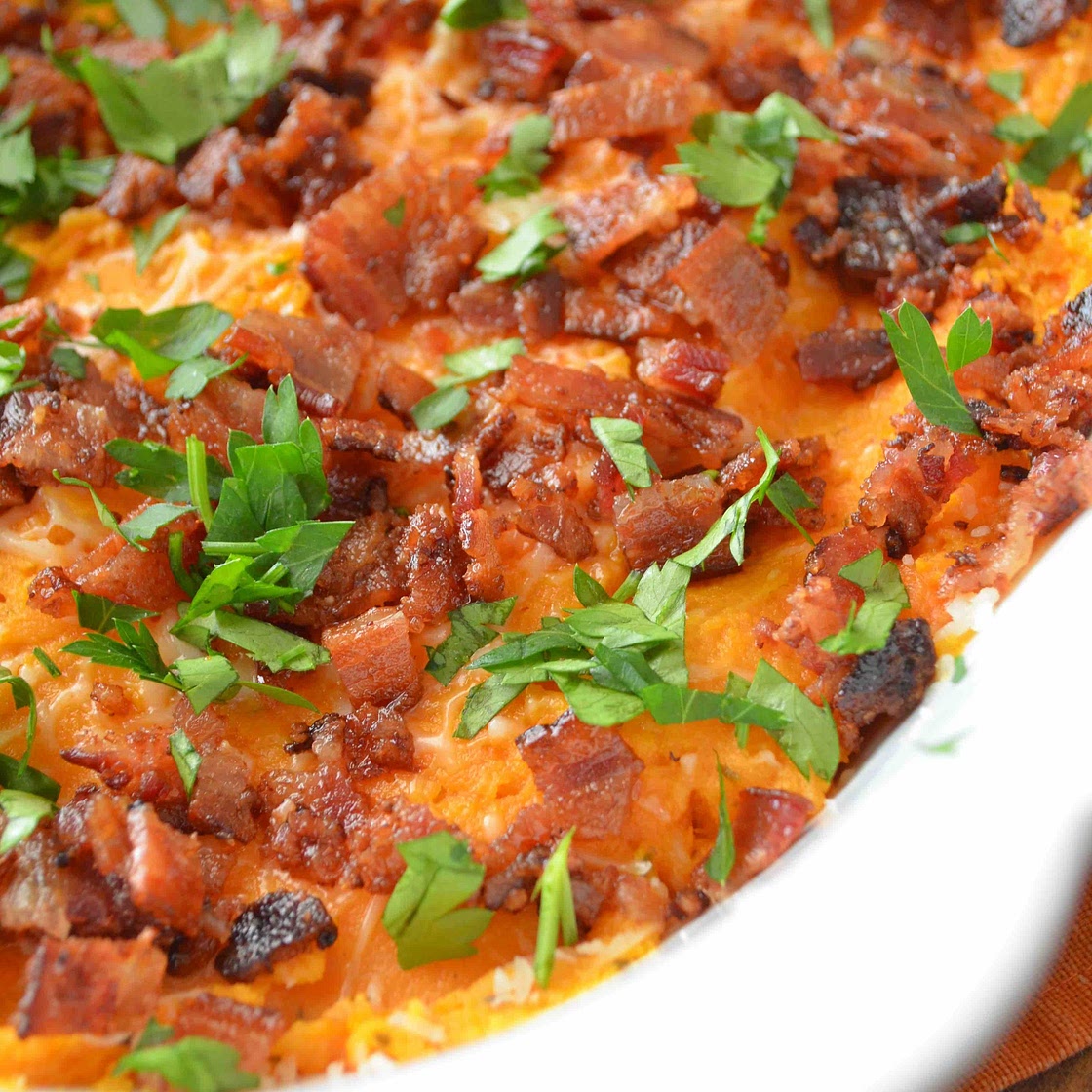 Savory Sweet Potato Casserole — From Scratch with Maria Provenz*