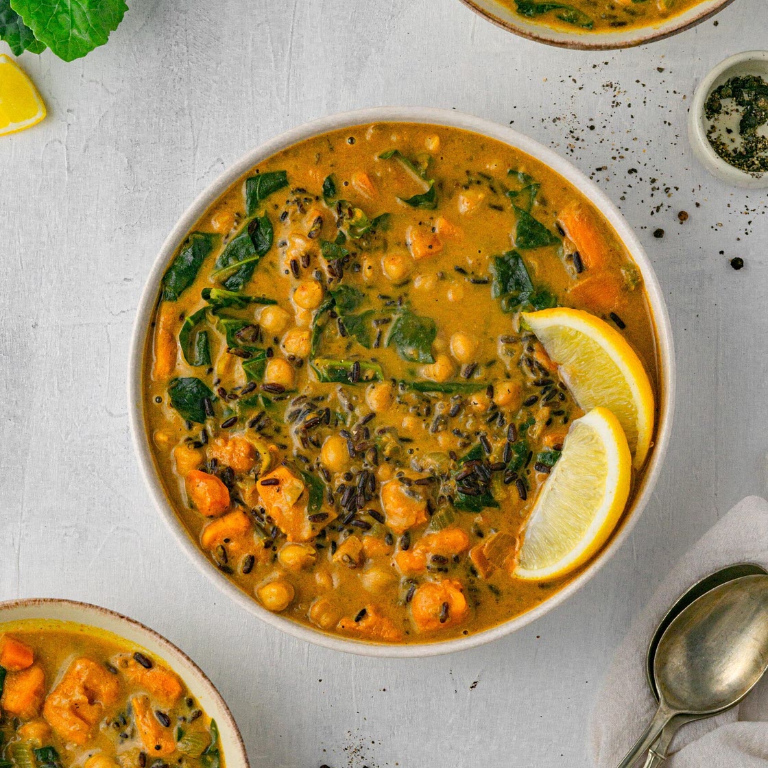 Vegan Creamy Wild Rice Soup