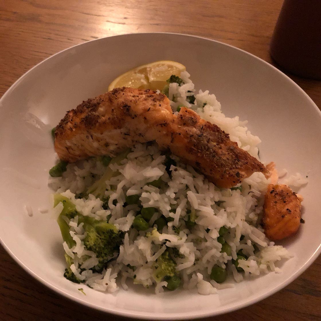 Air fryer salmon