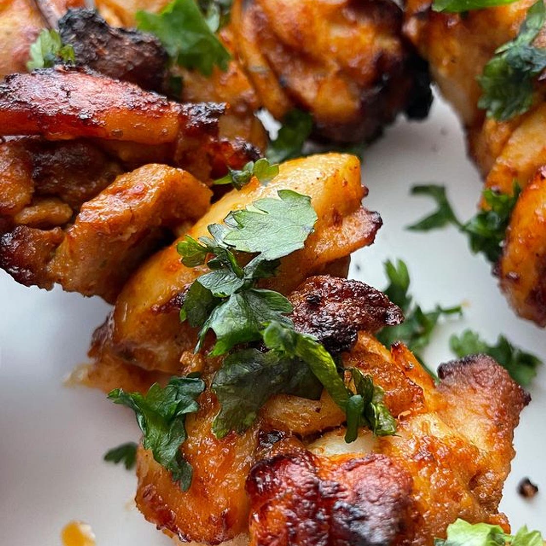 Chilli Lemon Chicken Kebabs