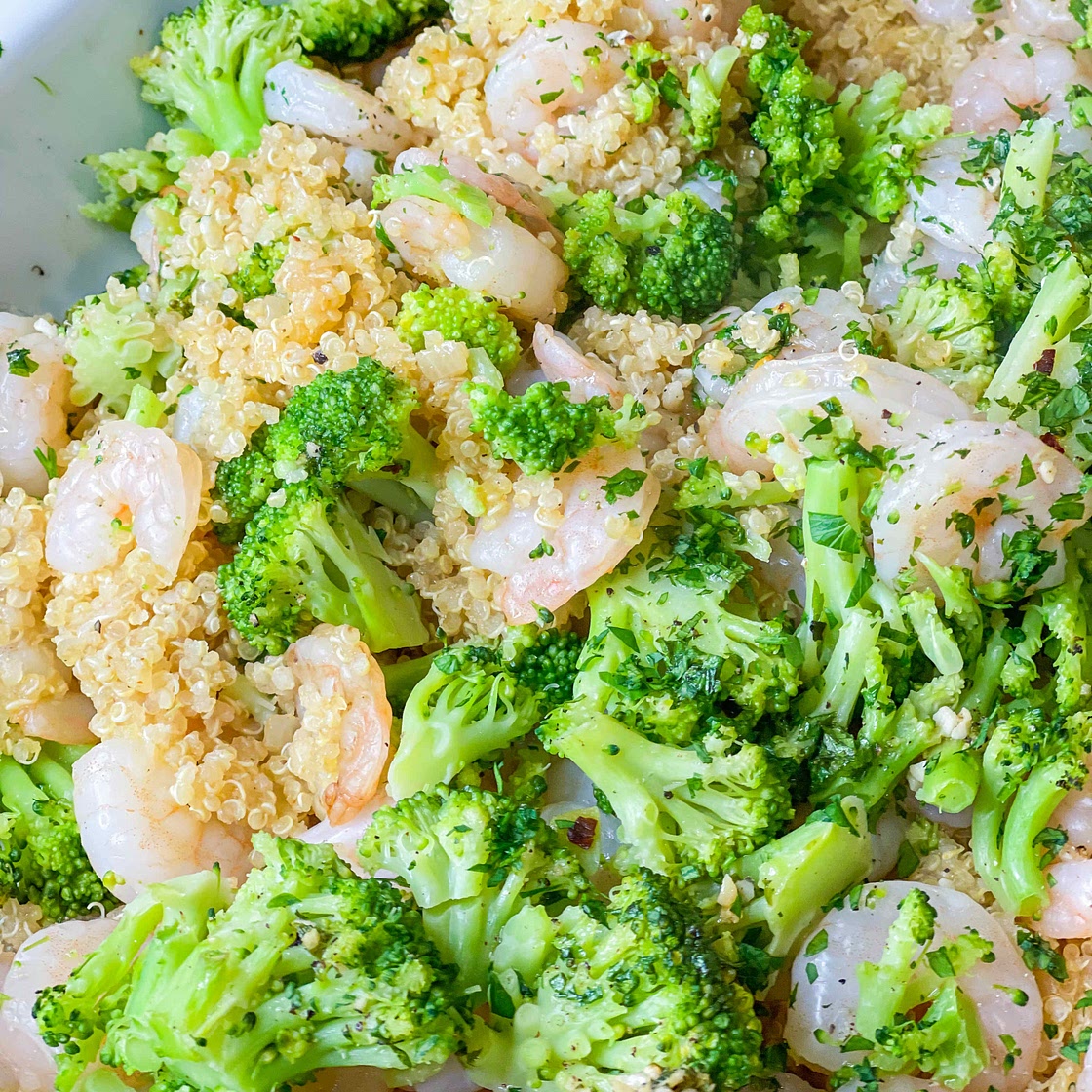 Shrimp Broccoli Quinoa Casserole
