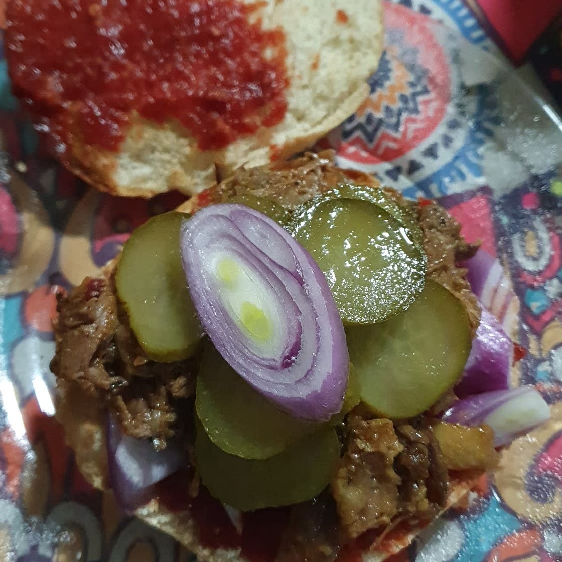 Duck confit burger
