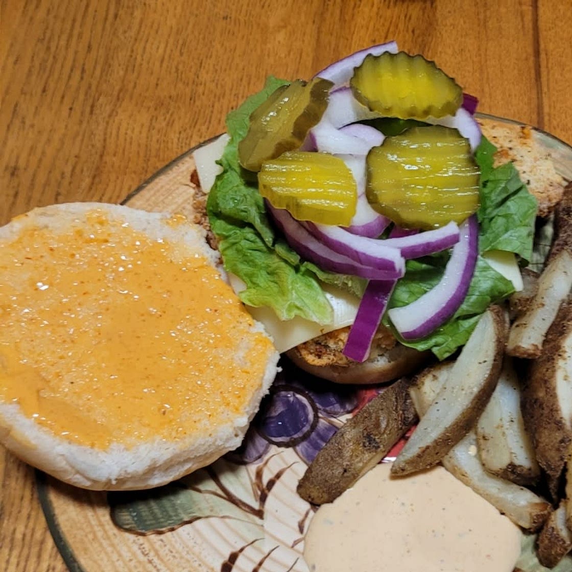 Air Fryer Crispy Chicken Sandwich