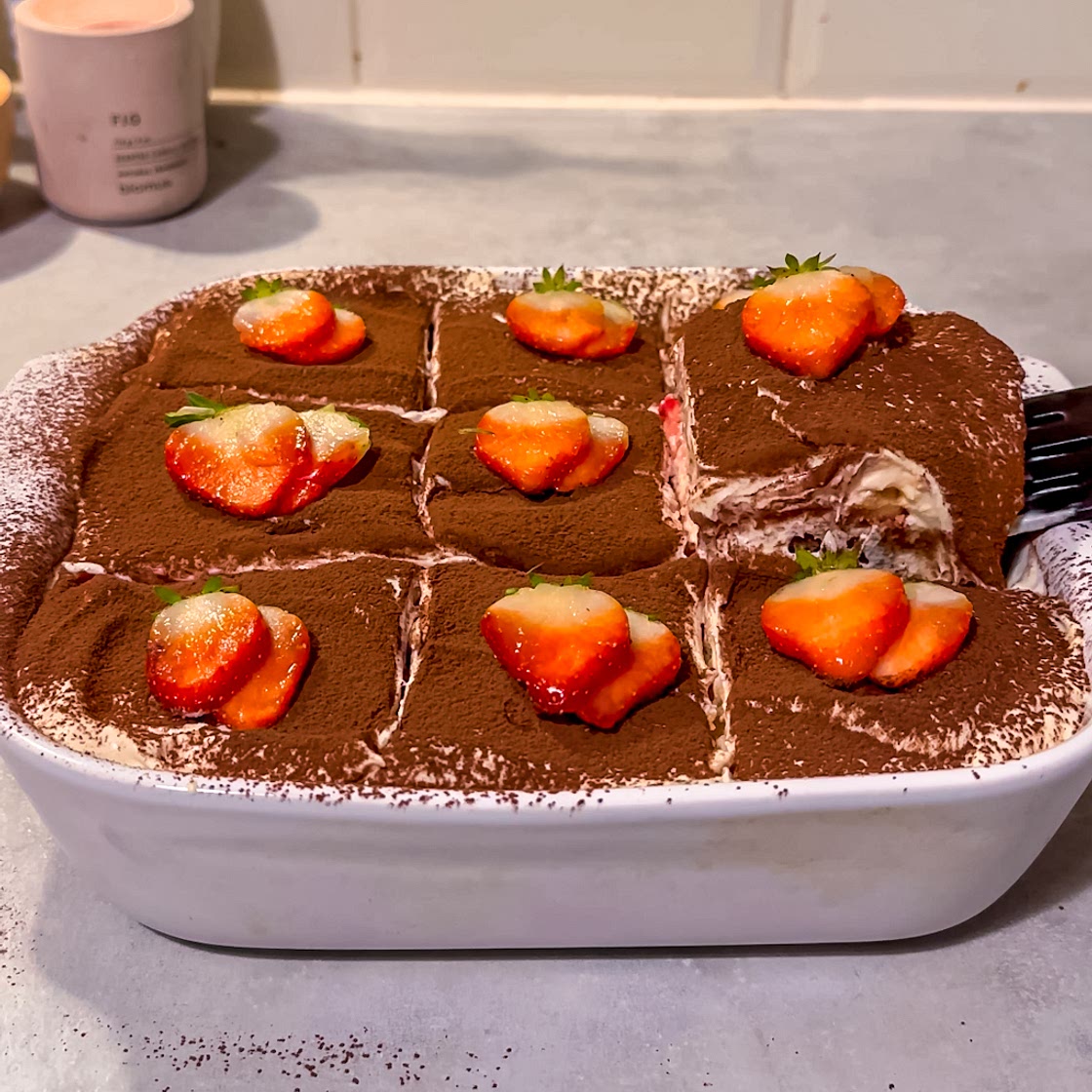 Strawberry Rose Tiramisu