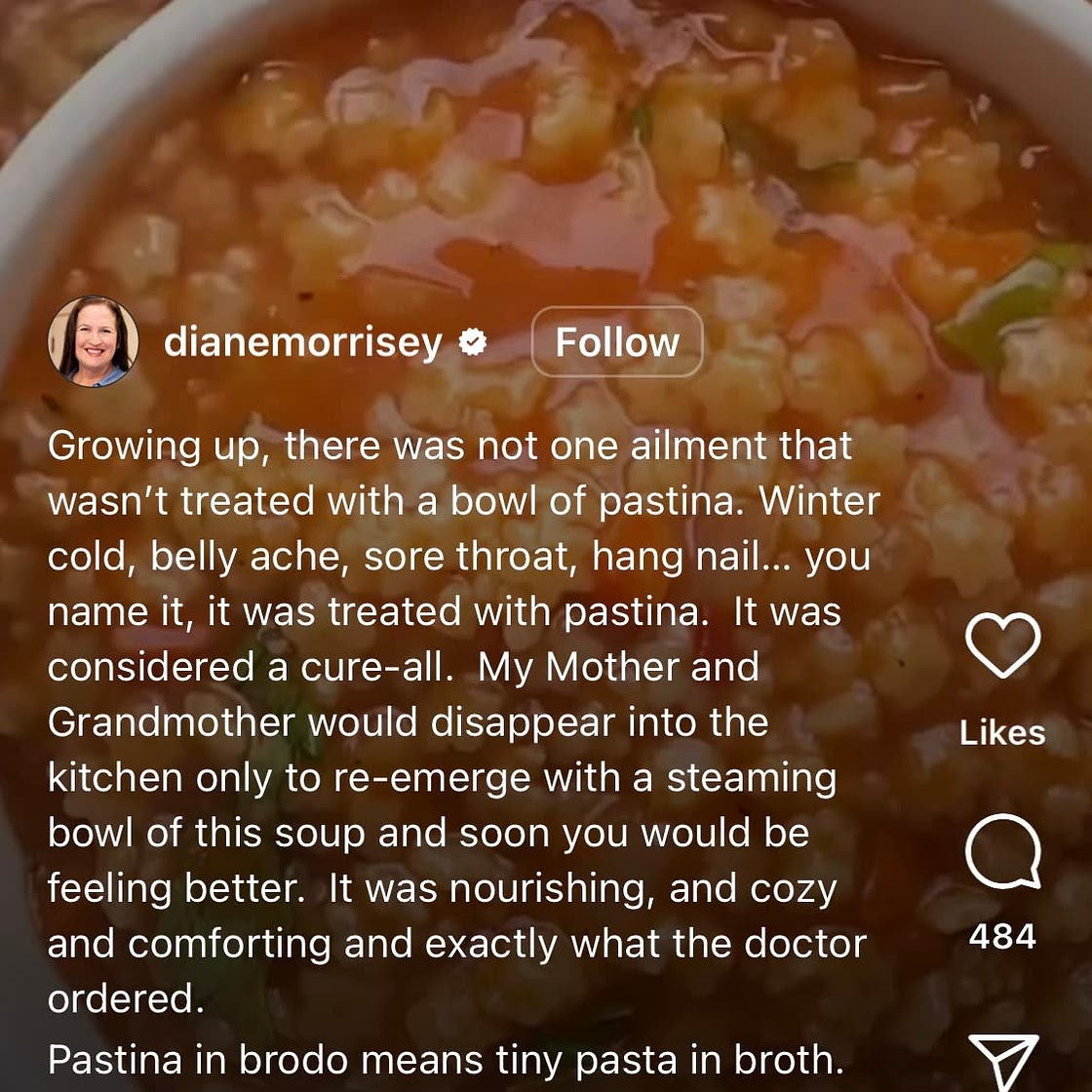 Tomato Pastina Soup