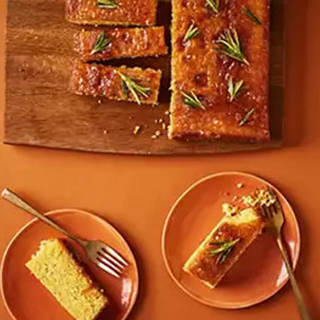 Marmalade & rosemary drizzle cake