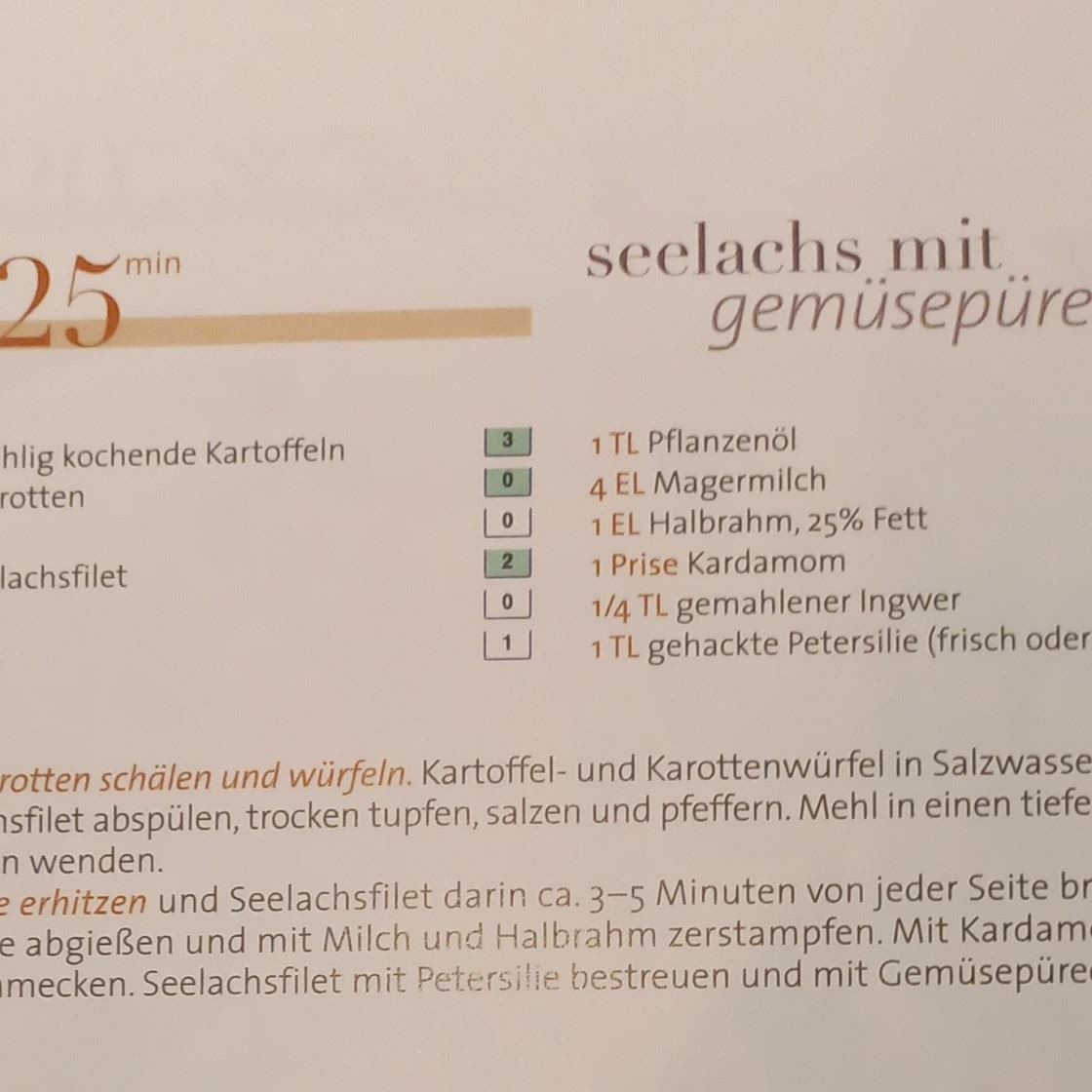 Seelachs mit Gemüsepüree