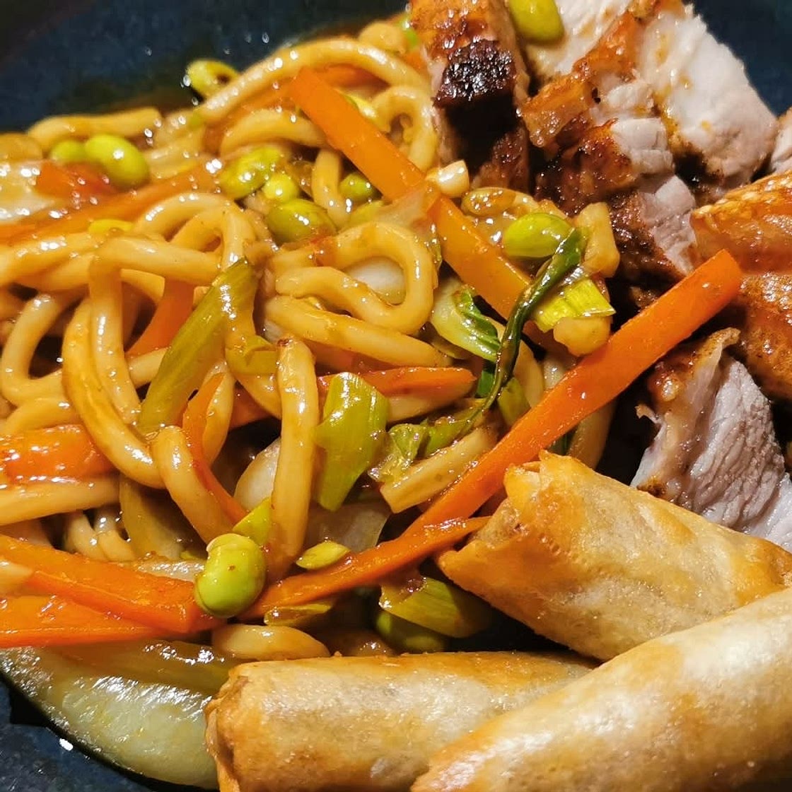 15 Minute Spicy Udon Stir Fry