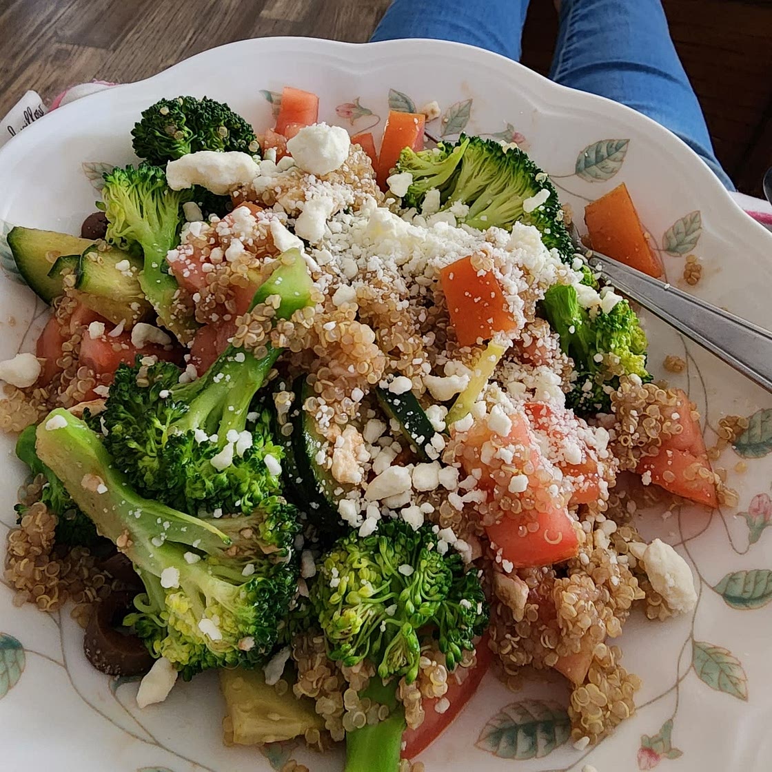 One pot Mediterranean quinoa skillet