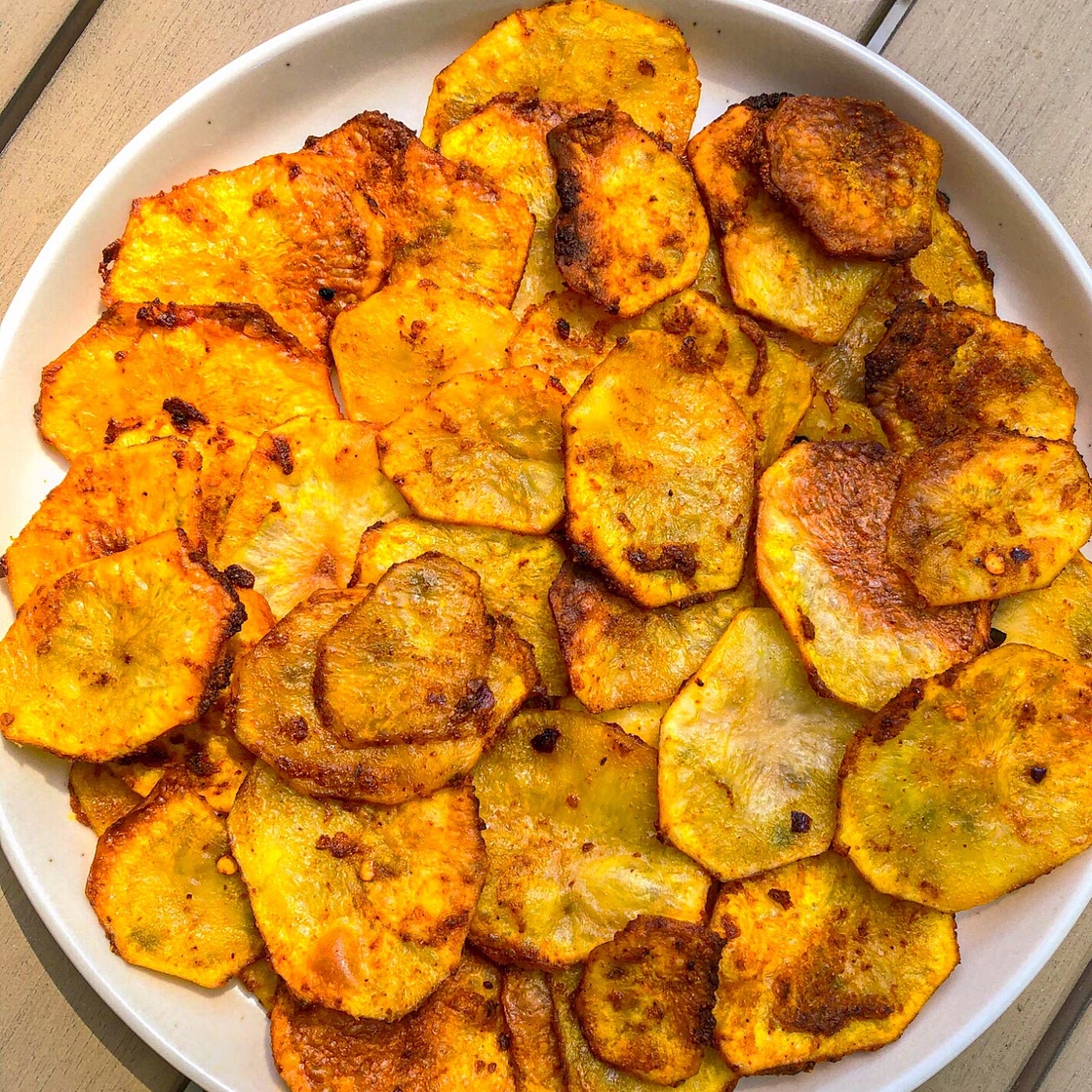 Crispy Turmeric Potato Chips