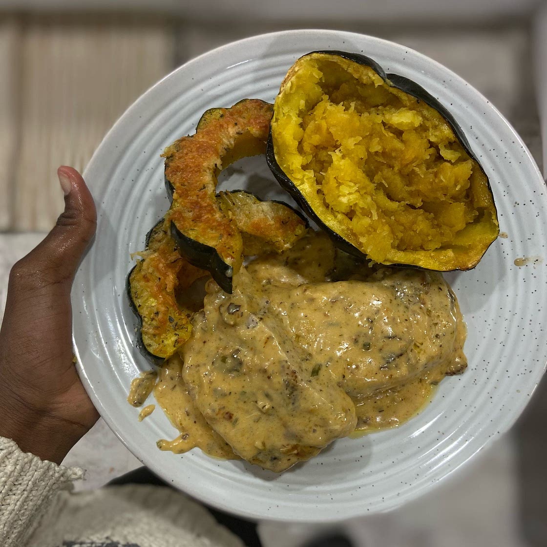 Easy Creamy Garlic Parmesan Keto Pork Chops