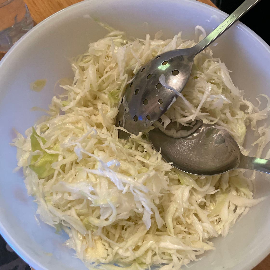 White cabbage salad 