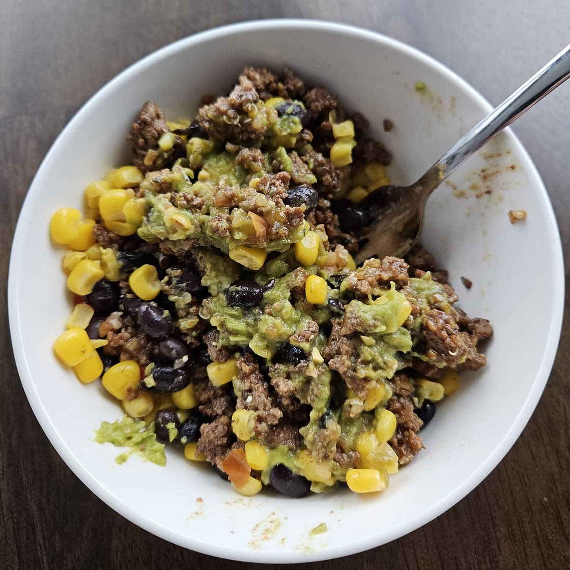 Salsa Quinoa Taco Bowl Meal Prep