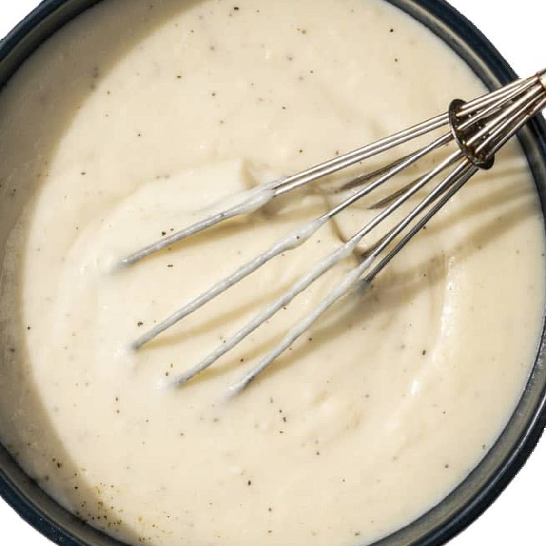Homemade white gravy