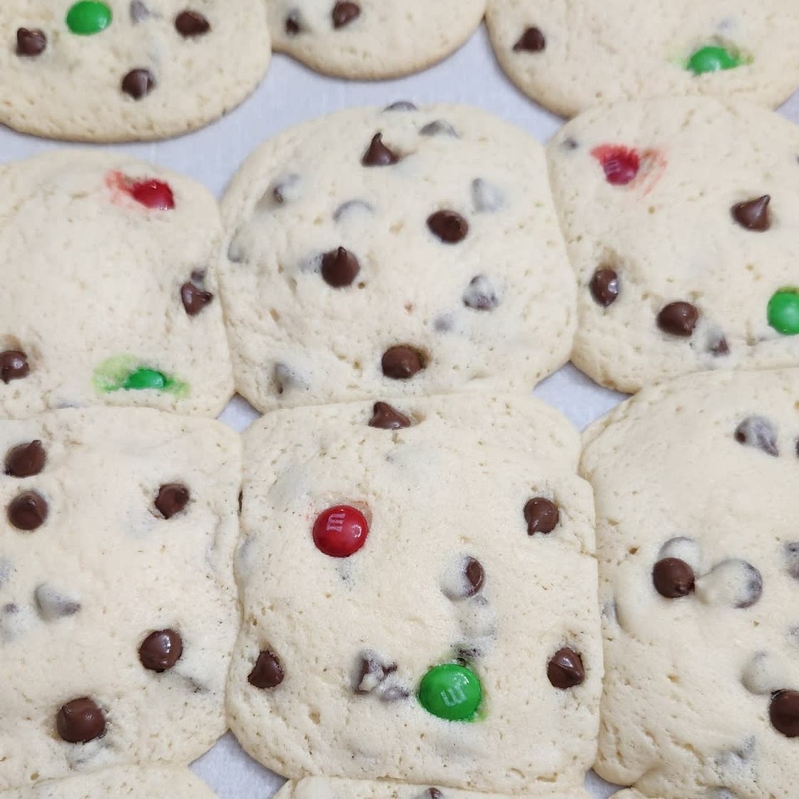 Soft and Chewy M&M Cookies
