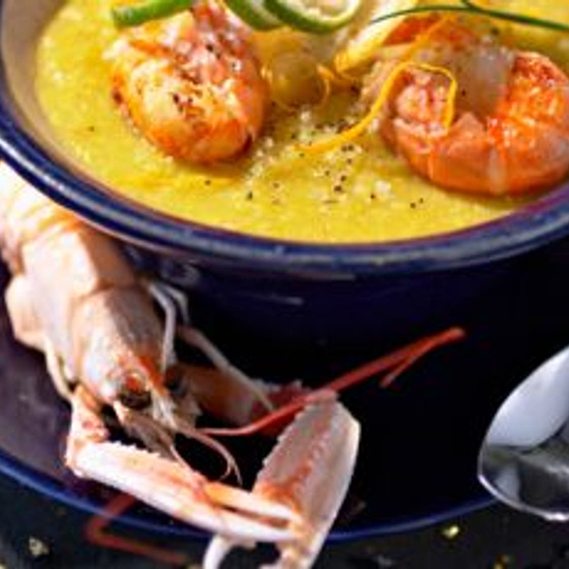 Velouté de langoustines à l'orange