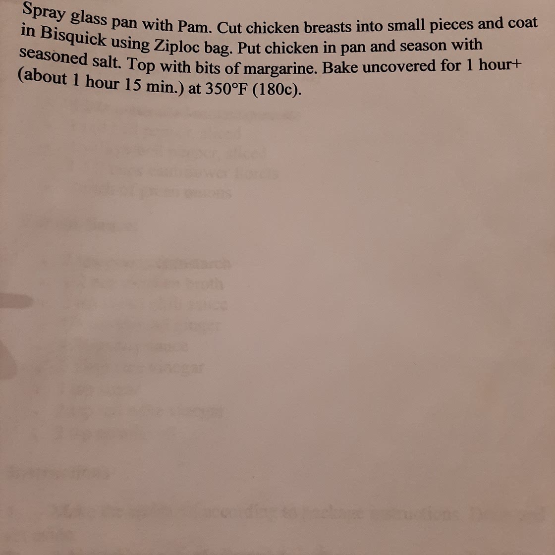 Bisquick Chicken
