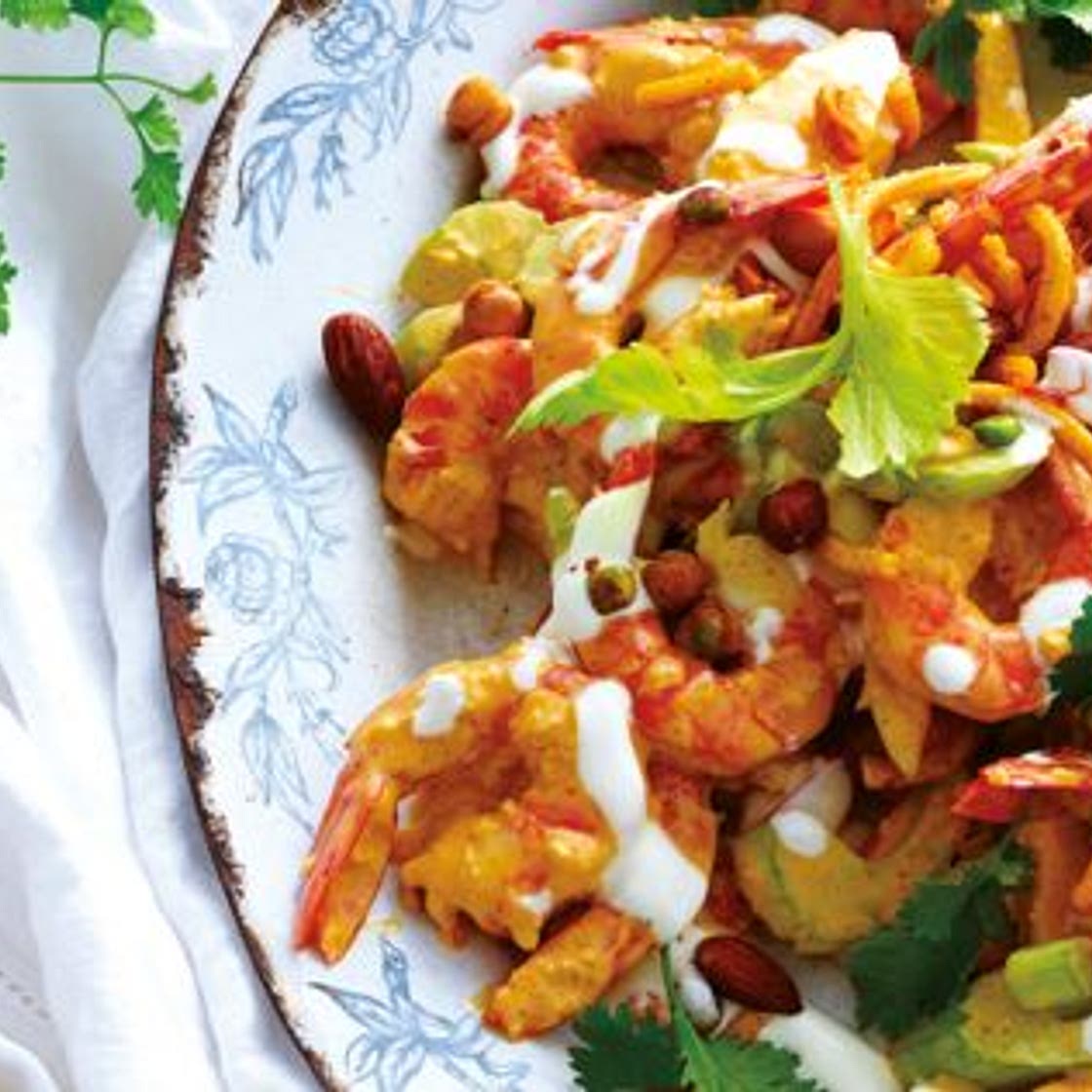 Cocktail de crevettes Bollywood à la coriandre