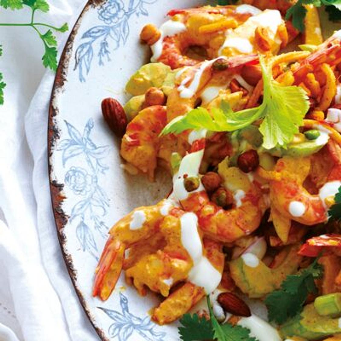 Cocktail de crevettes Bollywood à la coriandre