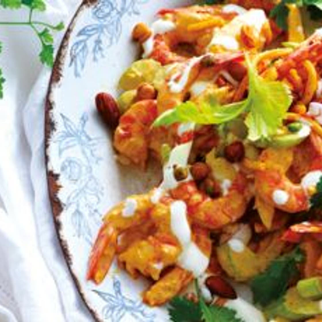 Cocktail de crevettes Bollywood à la coriandre