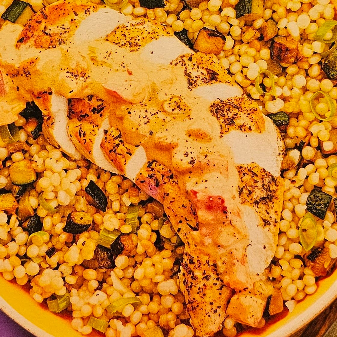 Chicken with Zucchini Couscous
