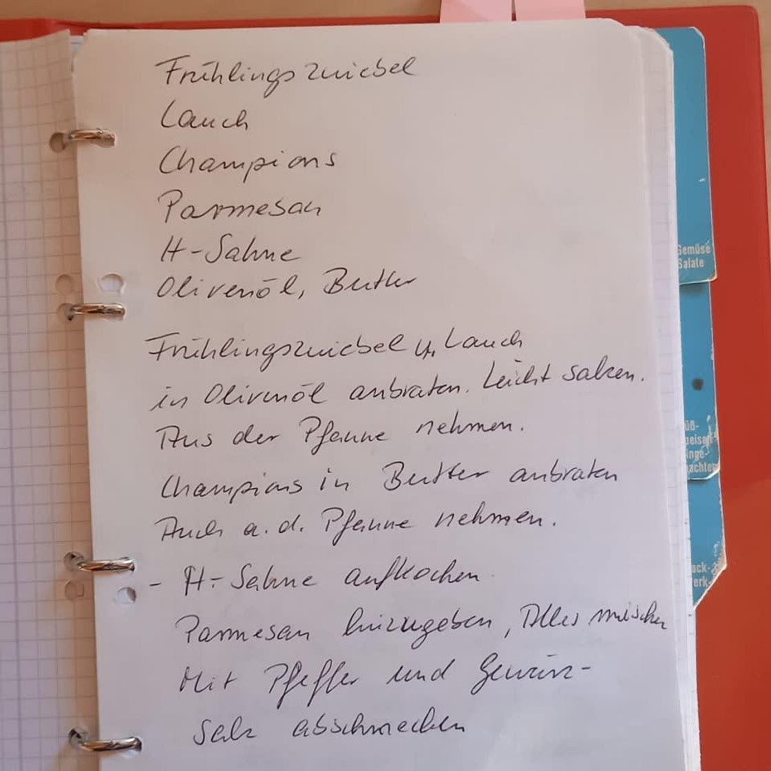 Lauch-Pilz Soße Sophia