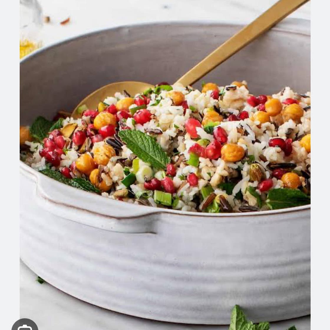 Brown Rice & Pomegranate Salad