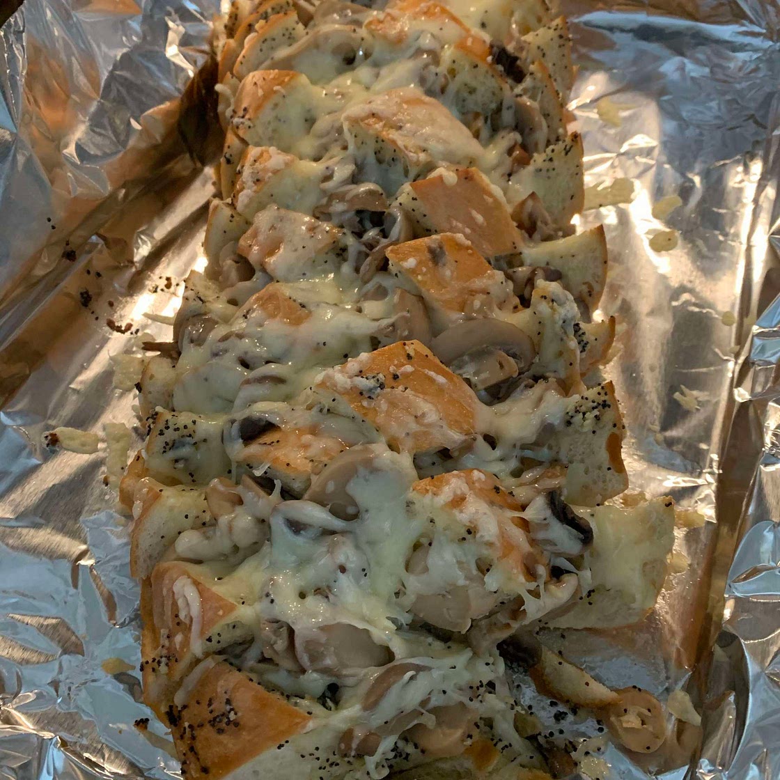Cheesy Mushroom Bread