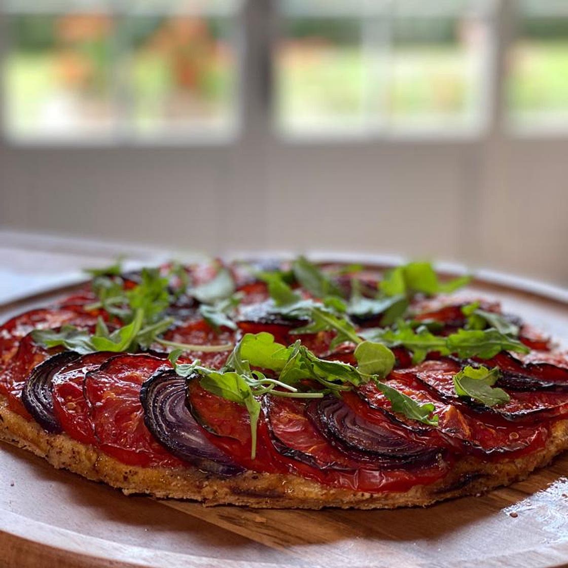 Tarte tomate moutarde
