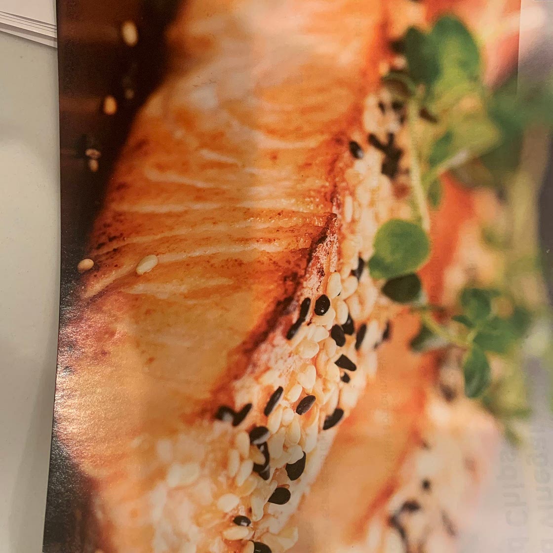 Air-Fried Sesame Crusted Salmon
