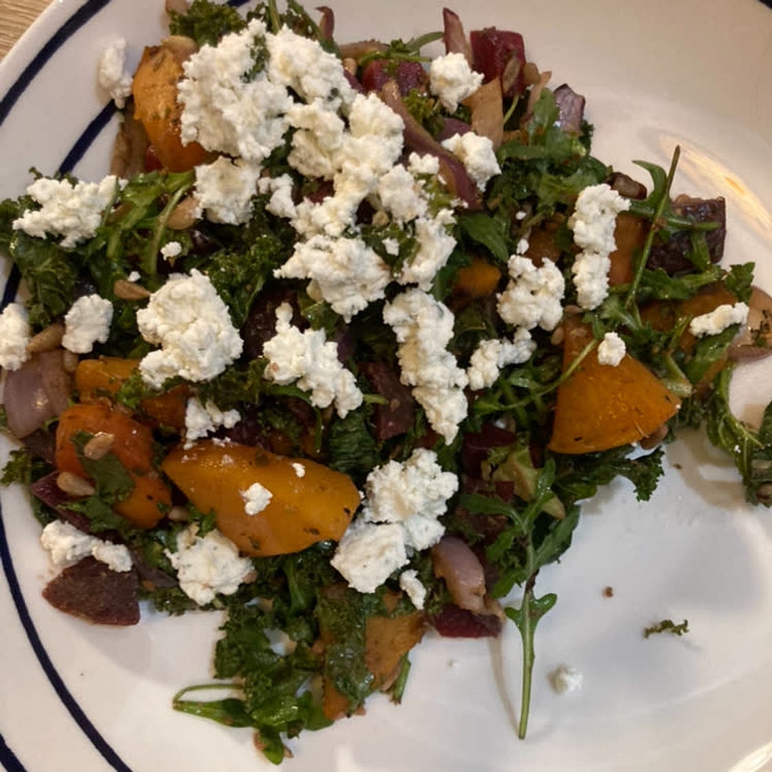 Roasted Squash & Beetroot Salad