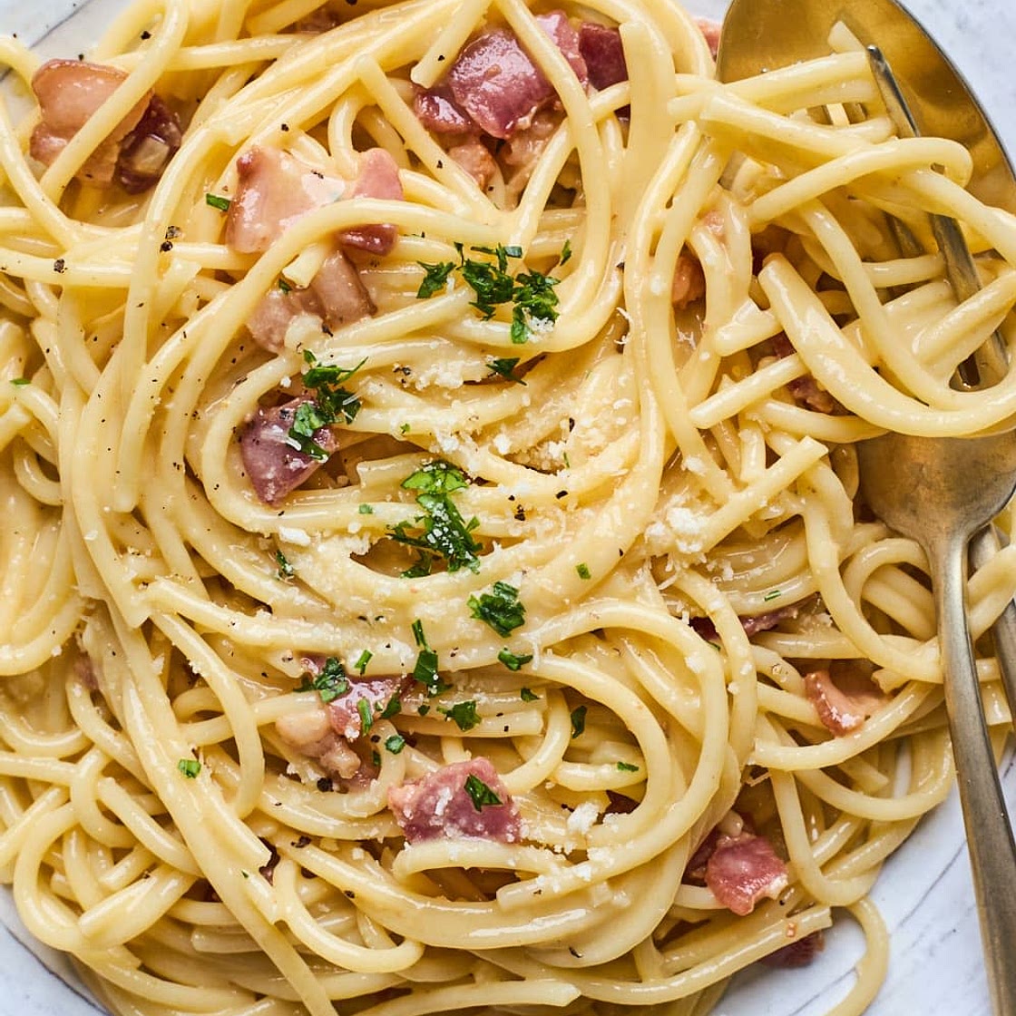 Dad's traditional carbonara :P