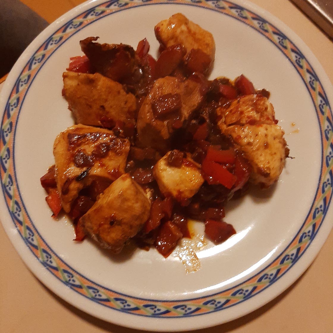 Pollo ai peperoni