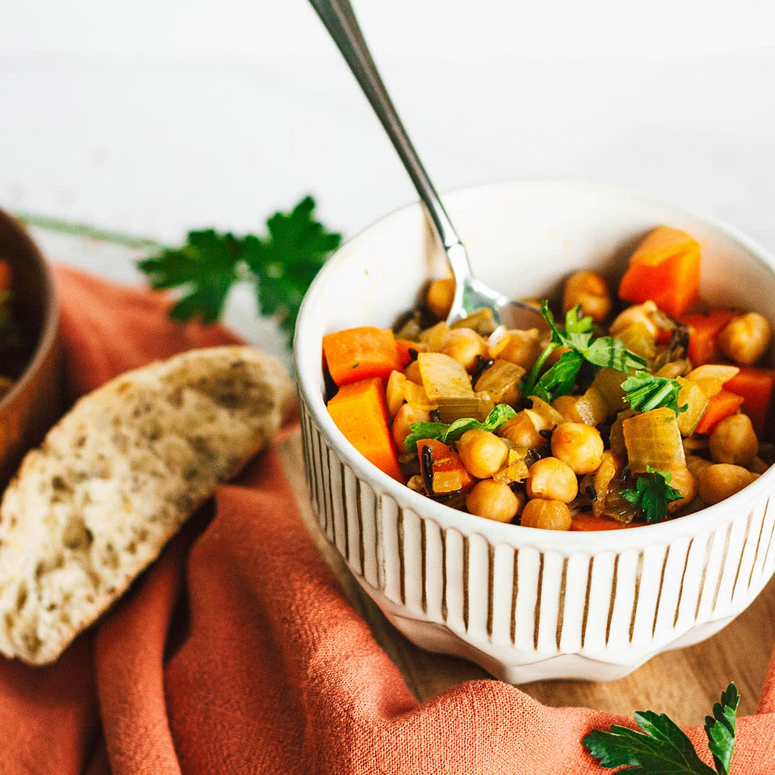 Chickpea and Wild Rice Soup