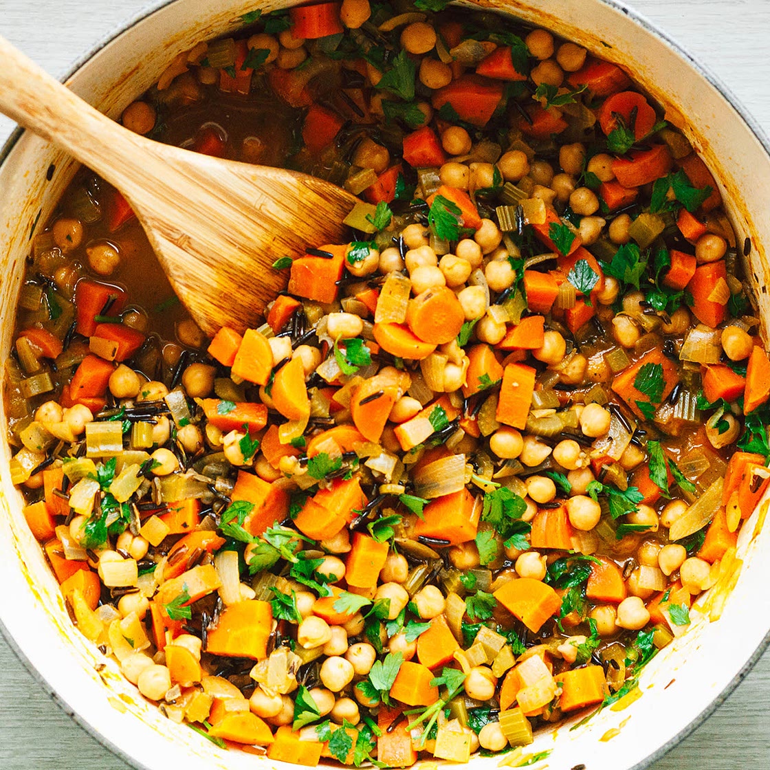 Chickpea and Wild Rice Soup