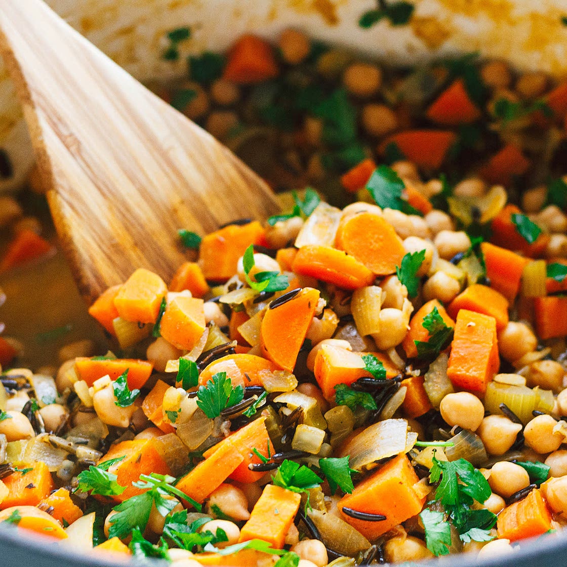 Chickpea and Wild Rice Soup