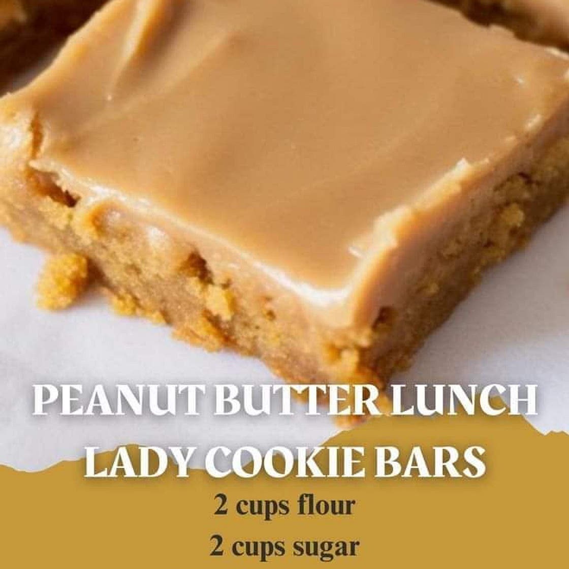 Peanut Butter Lunch Lady Cookie Bars