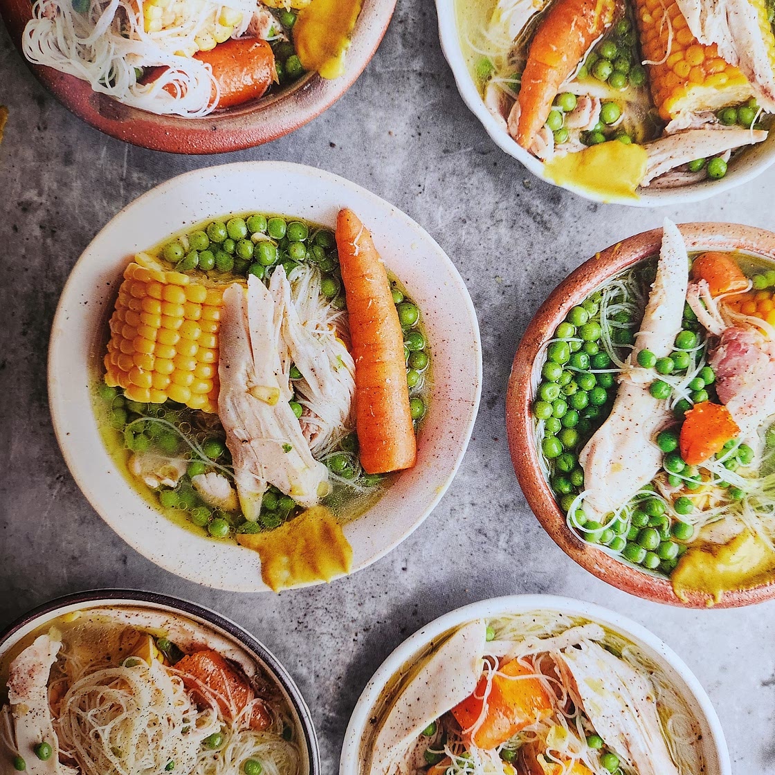 Poached Chicken Soup by Jamie Oliver