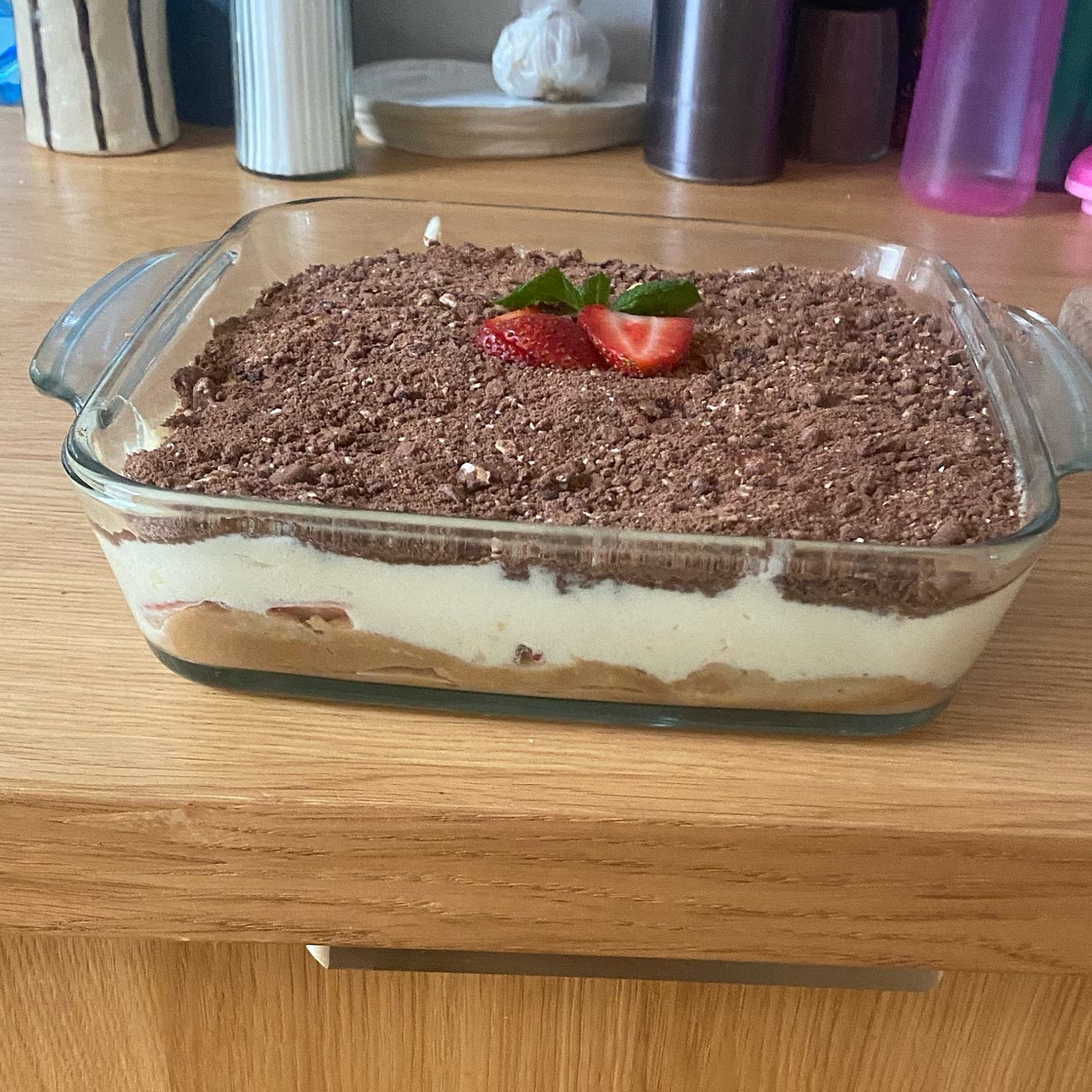 Strawberry tiramisu