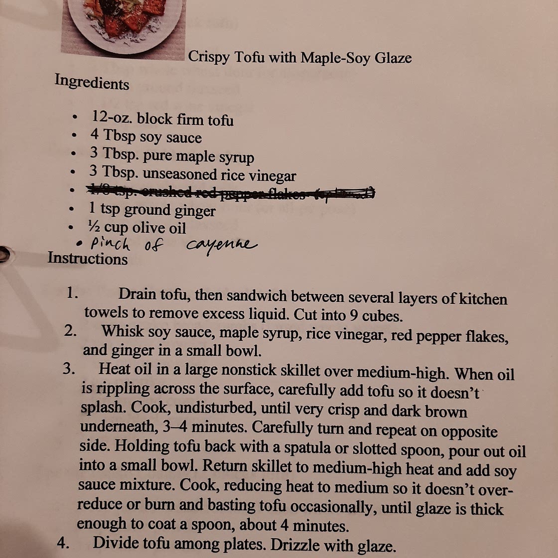 Teriyaki Tofu