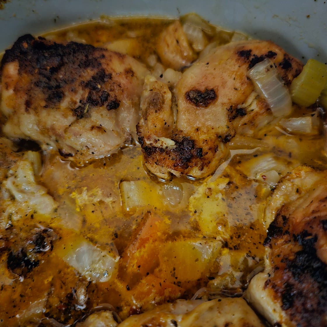 Slow Cooker Lemon, Garlic, Butter Chicken