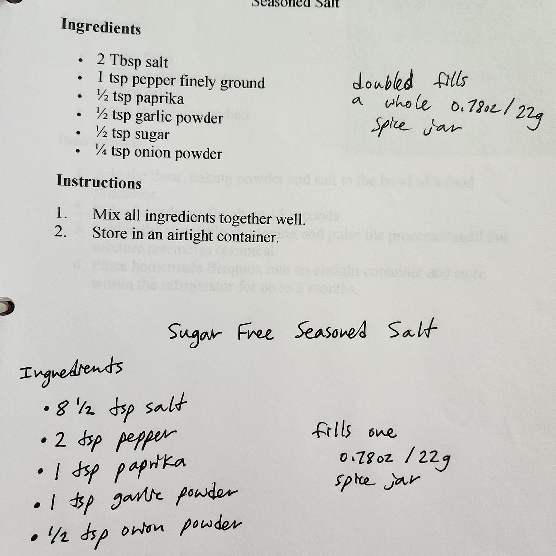 Sugar Free Seasoned Salt